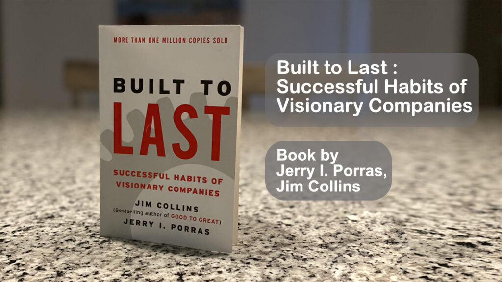 Built to Last book by Jerry I.Porras Jim Collins