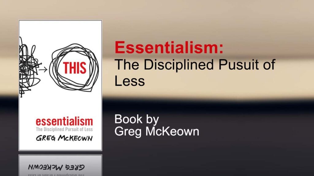  Essentialism Book by Greg McKeown 8