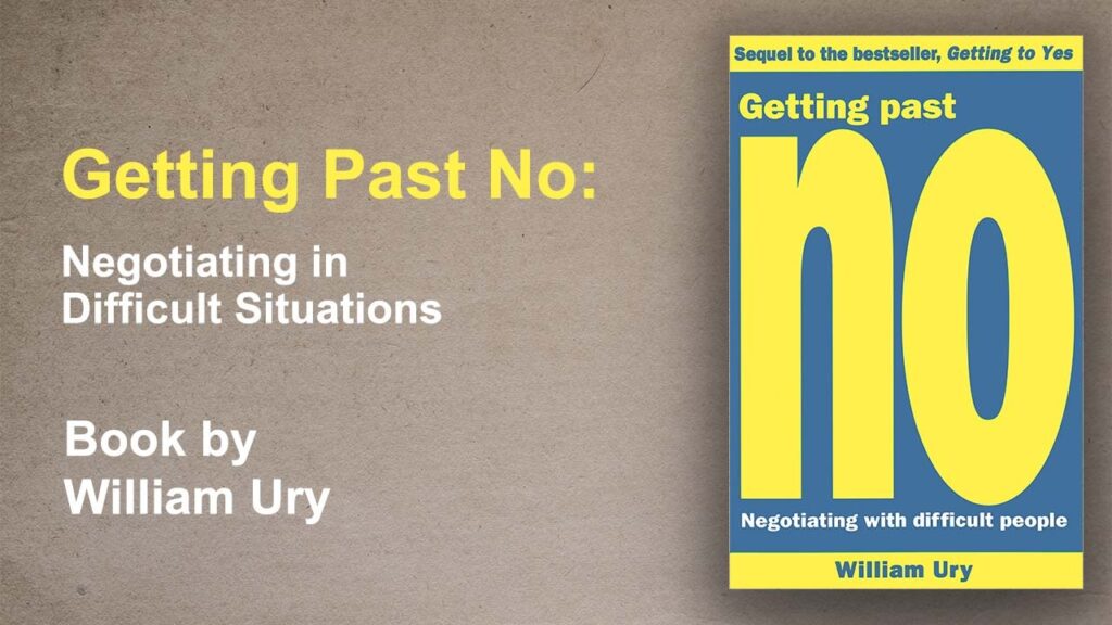 Getting Past No Negotiating in Difficult Situations Book by William Ury 22