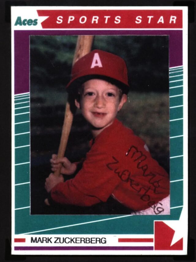 Mark Zuckerberg’s Little League Card is Sold For THIS Much